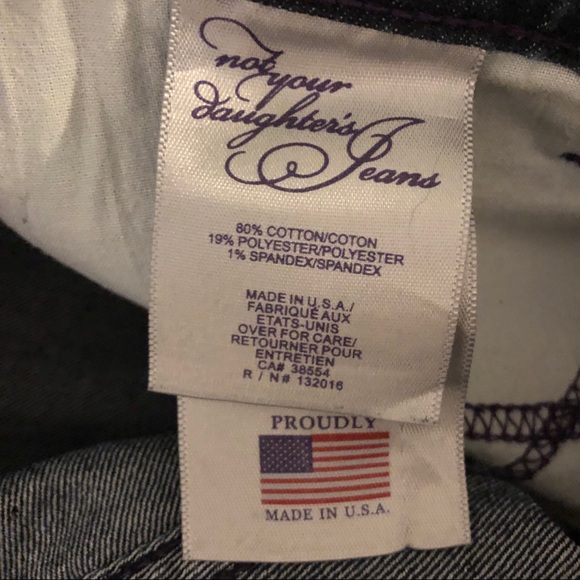 NYDJ dark blue crops size 4 - Picture 4 of 6